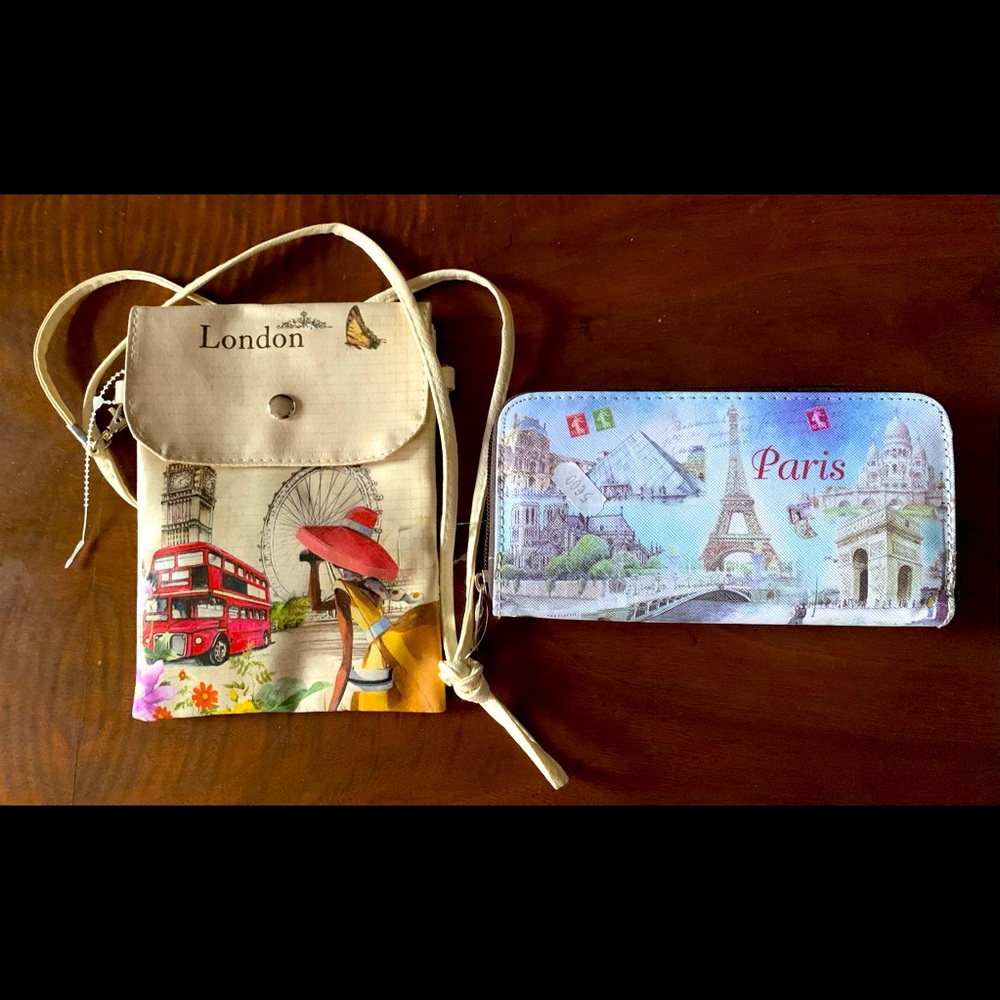 New Crossbody London Wallet mini purse New Paris wallet credit cards holder New